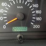 200,000 km on the odometer