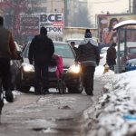 It is difficult for people to walk on sidewalks, as some motorists consider them to be roadways