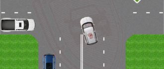 Правило поворота на перекрестке со светофором