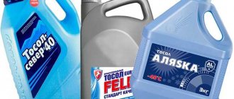Antifreeze from different manufacturers